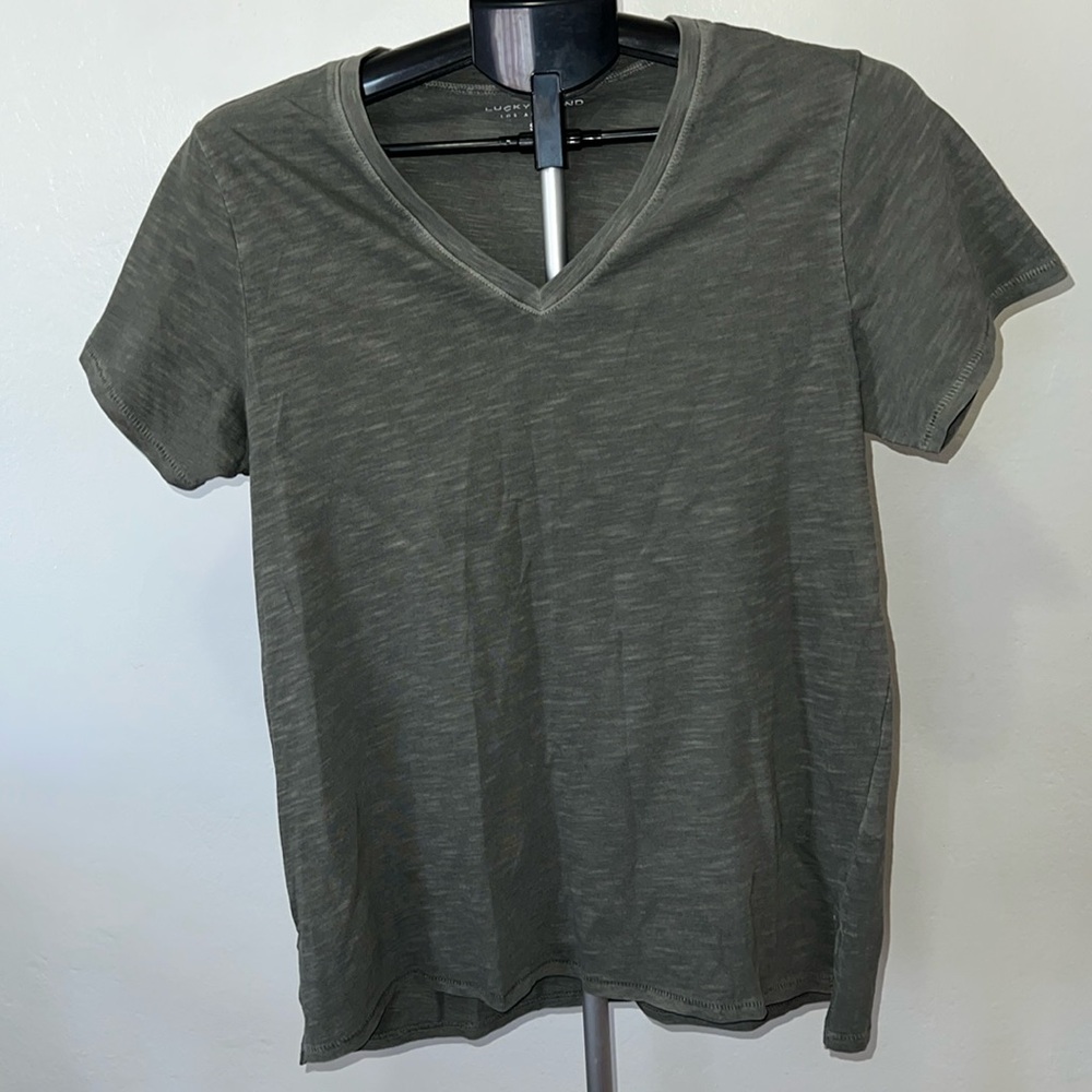 Lucky Brand Earth Green Tee NWOT